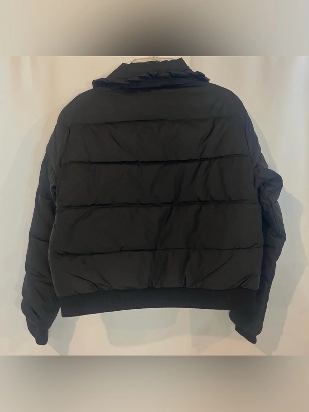 J.Crew Girls' ruffle-collar puffer jacket with PrimaLoft® in black